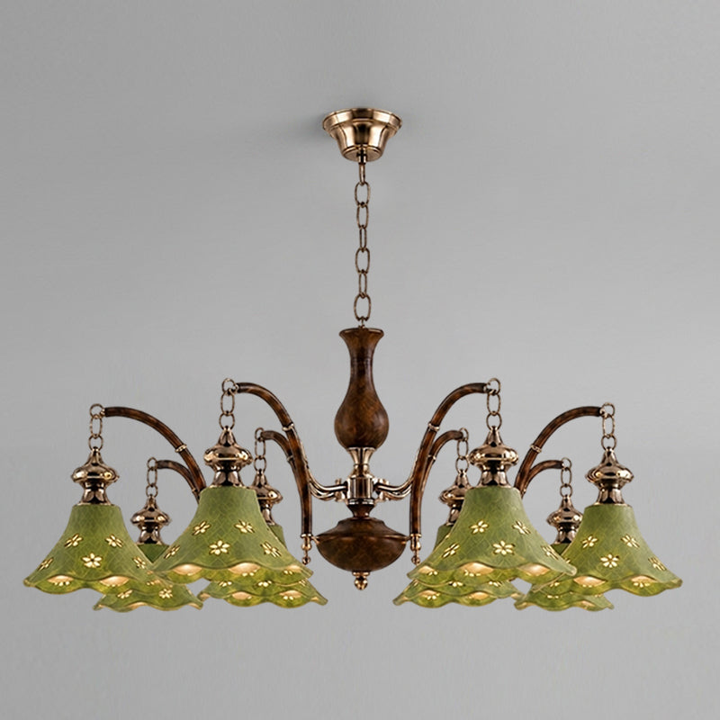 Hawthorne Floral Glass Chandelier