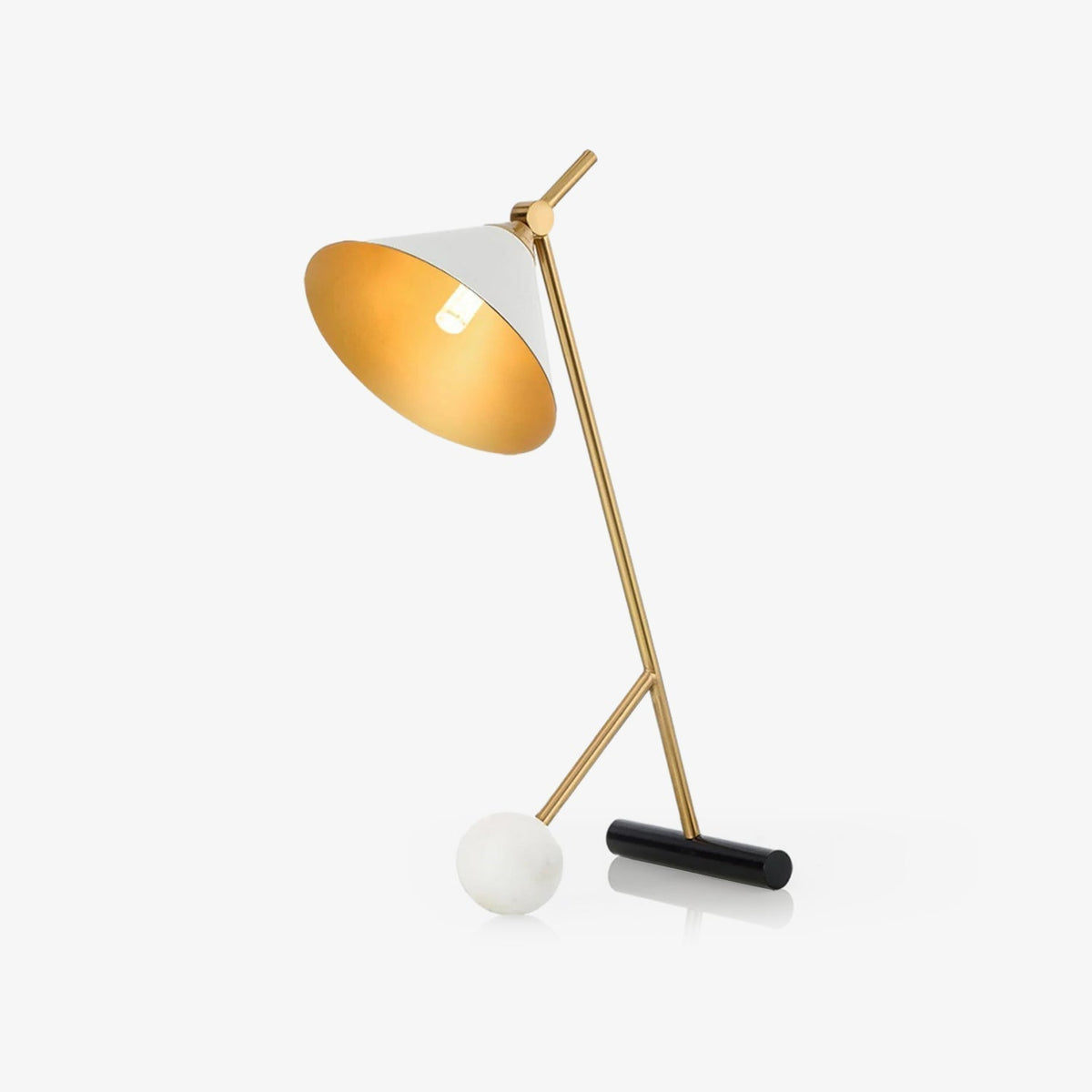 Avelo Marble Geometric Table Lamp