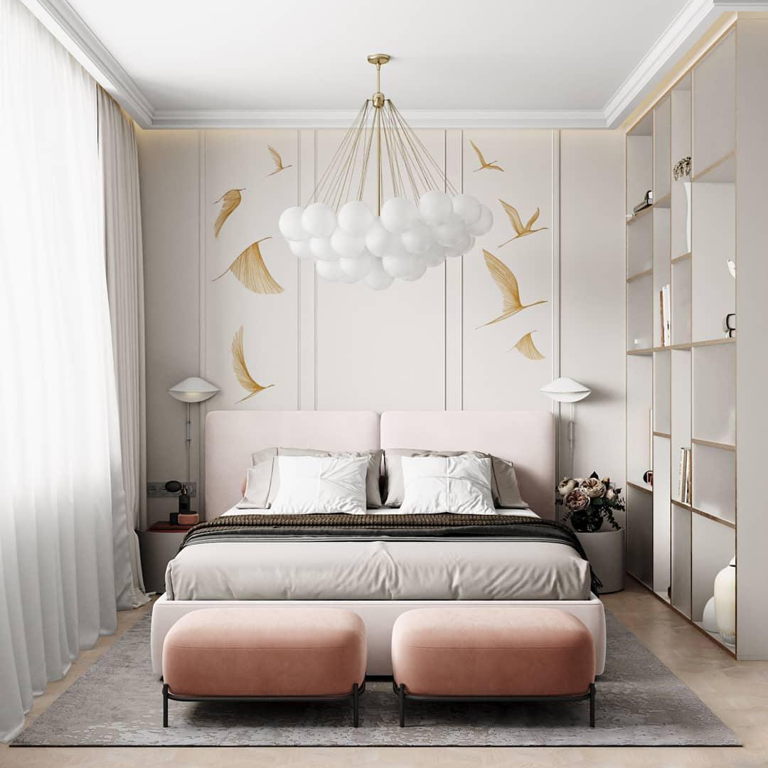 Eiririra Chandelier Bubble Frosted Glass