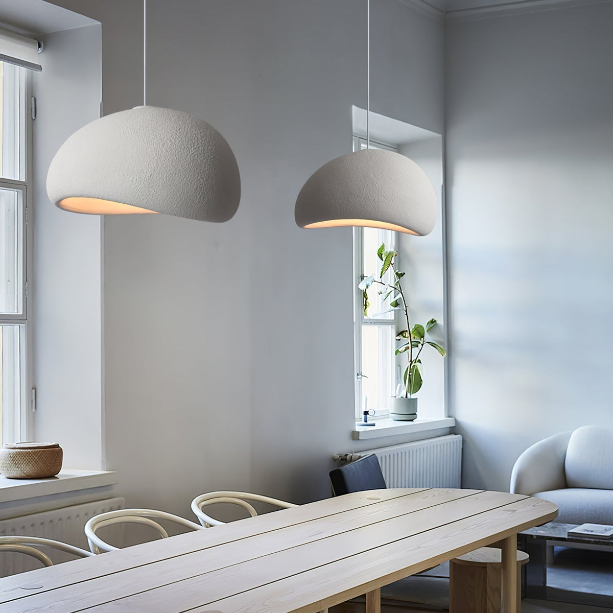 Selineria Pendant Light Cloud Swag Wabi-Sabi
