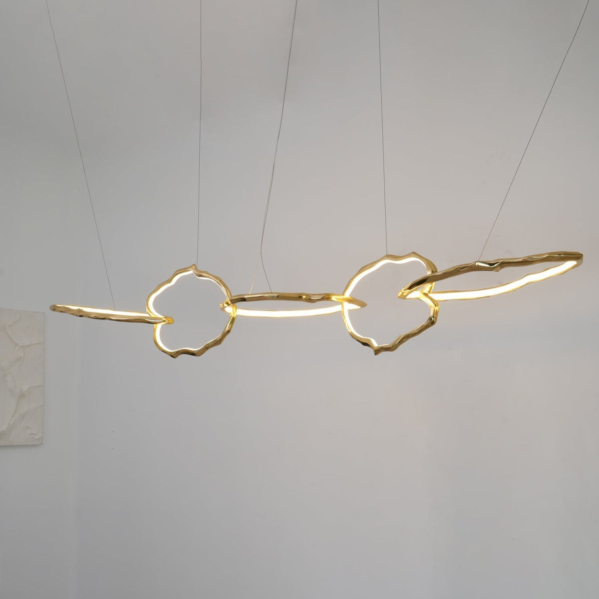 Aballs Cloud Rings Series Brass Chandelier