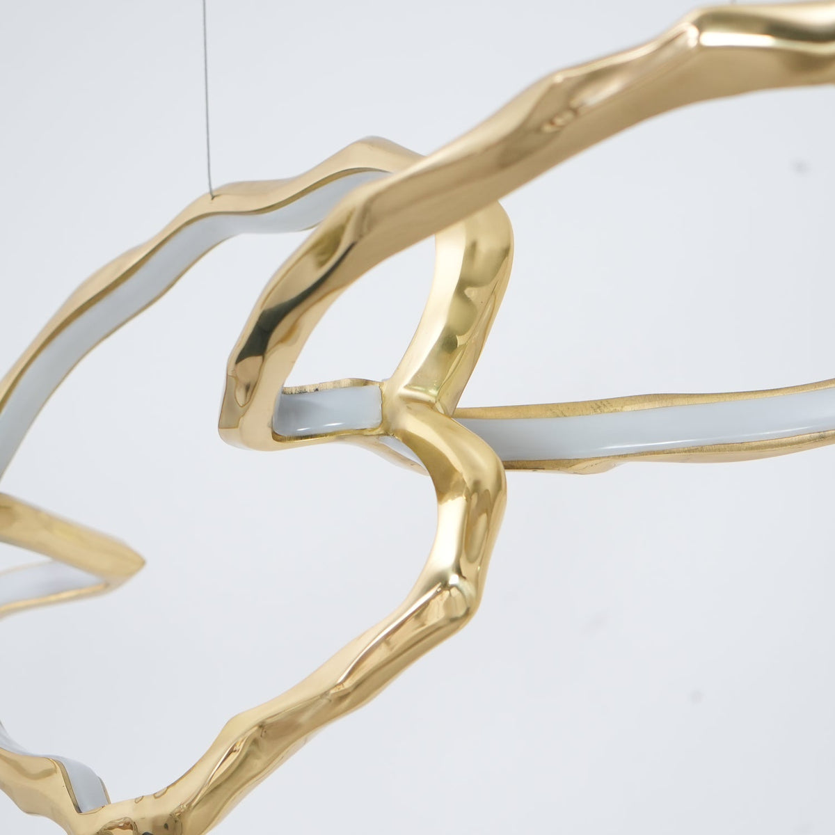 Aballs Cloud Rings Series Brass Chandelier
