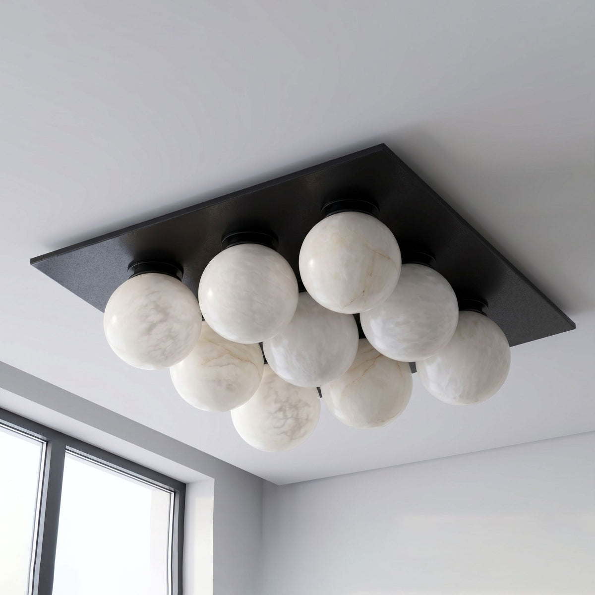 Trenwick Alabaster Flush Mount