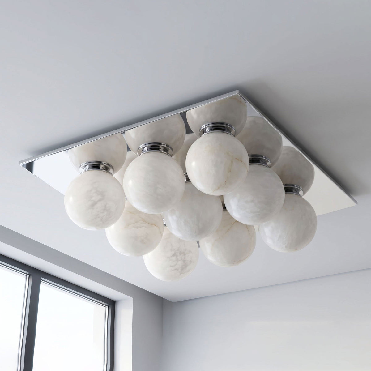 Trenwick Alabaster Flush Mount