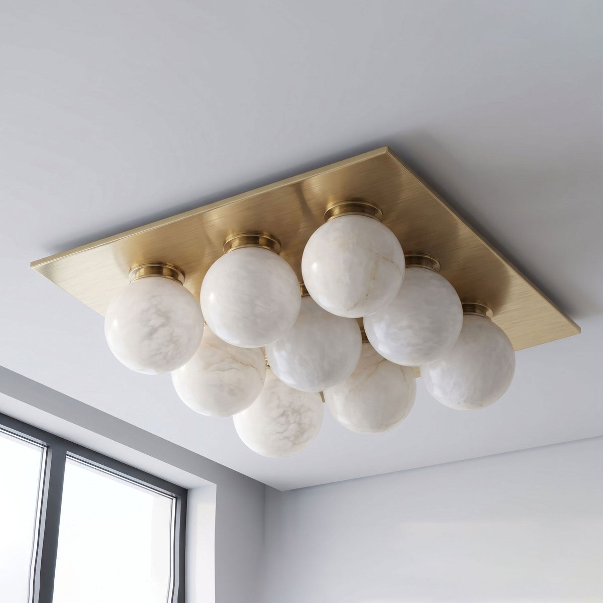Trenwick Alabaster Flush Mount