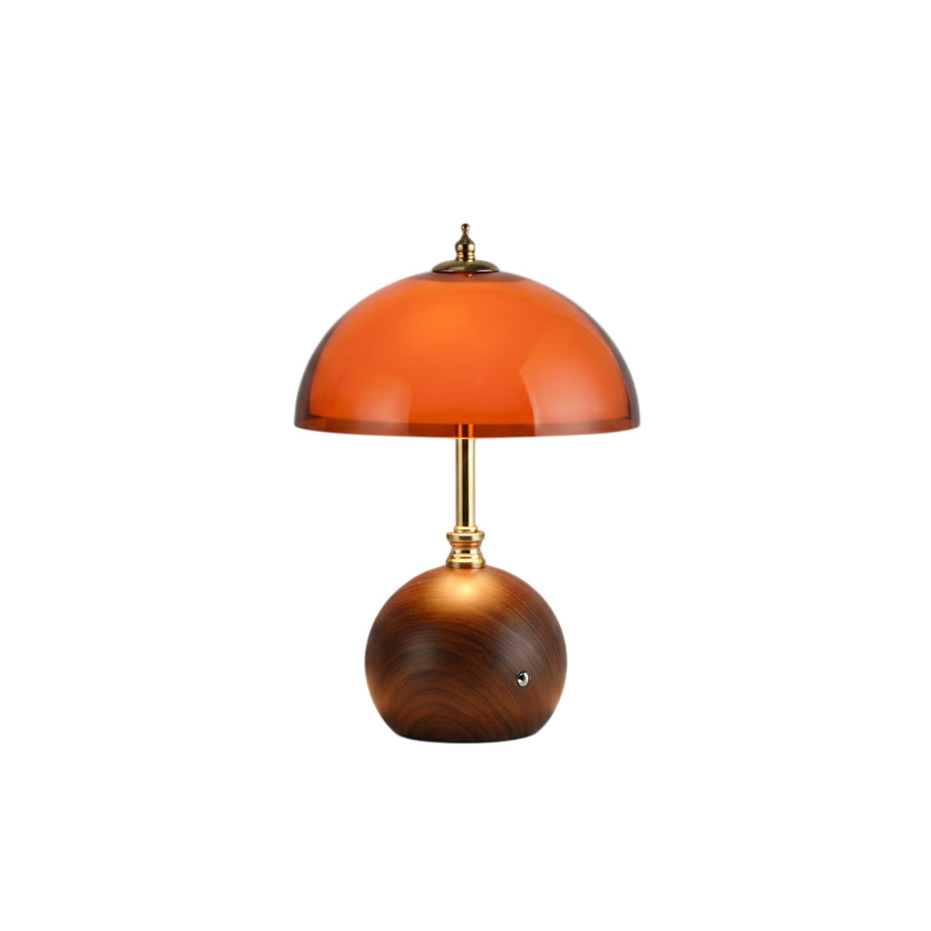 Hartwell Wood Grain Rechargeable Table Lamp
