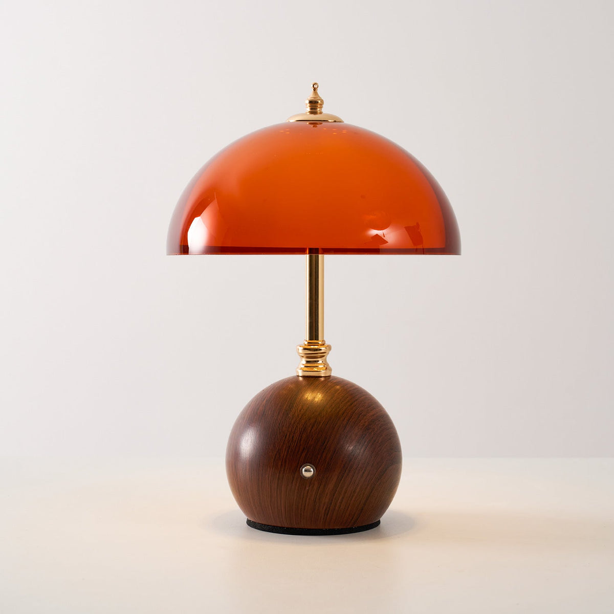 Hartwell Wood Grain Rechargeable Table Lamp