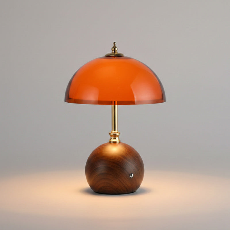 Hartwell Wood Grain Rechargeable Table Lamp