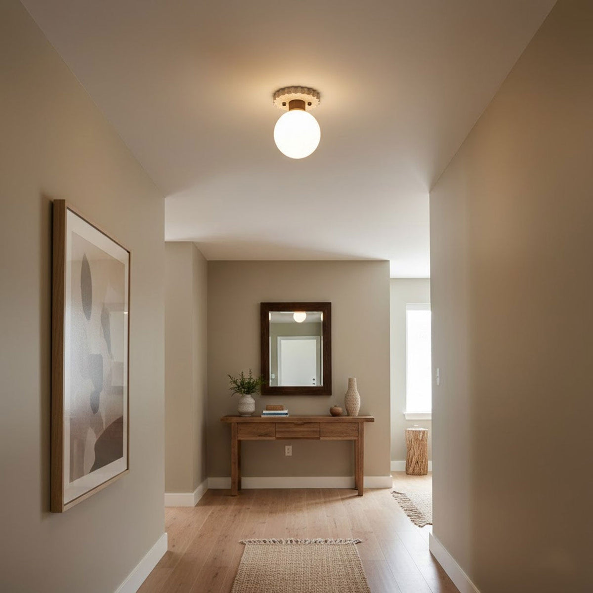 Terieel Cogstone Orb Ceiling Lamp
