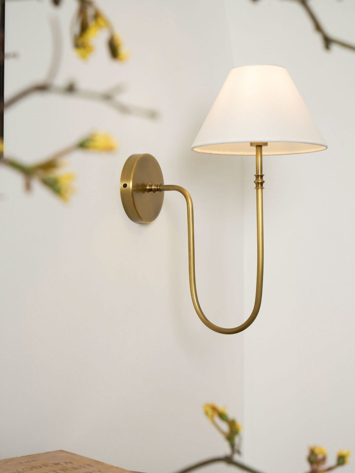 Devenq Vintage Industrial Fabric Wall Light