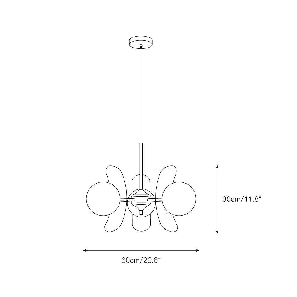 Emiya Coloured Sputnik Chandelier