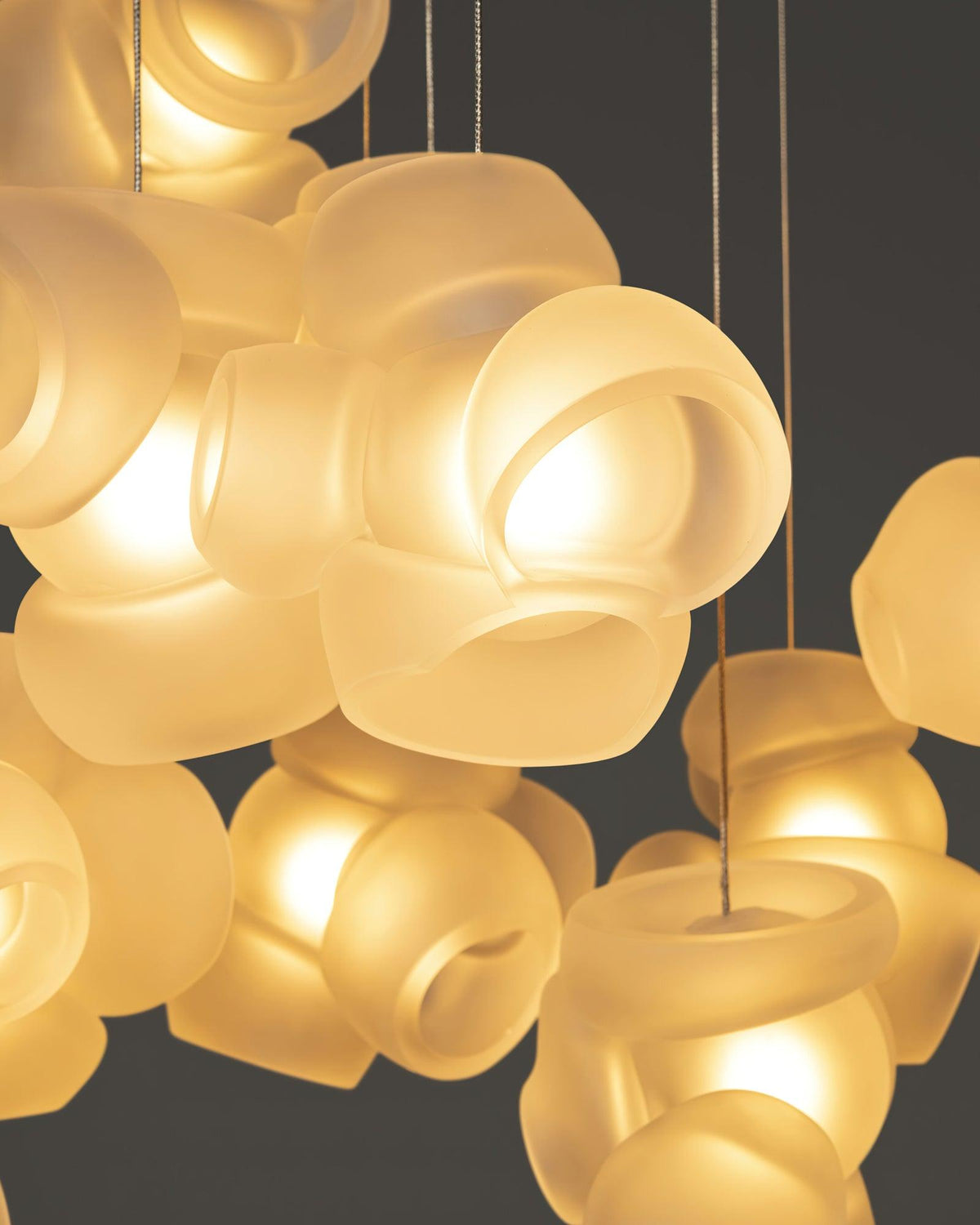 Ursa Bubbles Cluster Glass Pendant Light