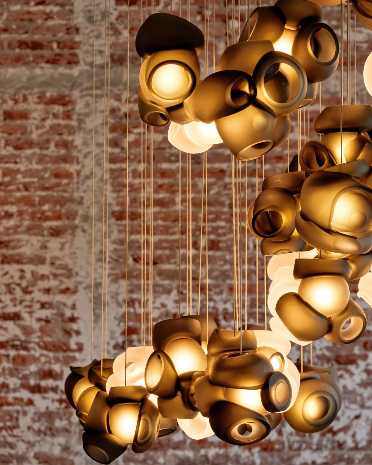 Ursa Bubbles Cluster Glass Pendant Light