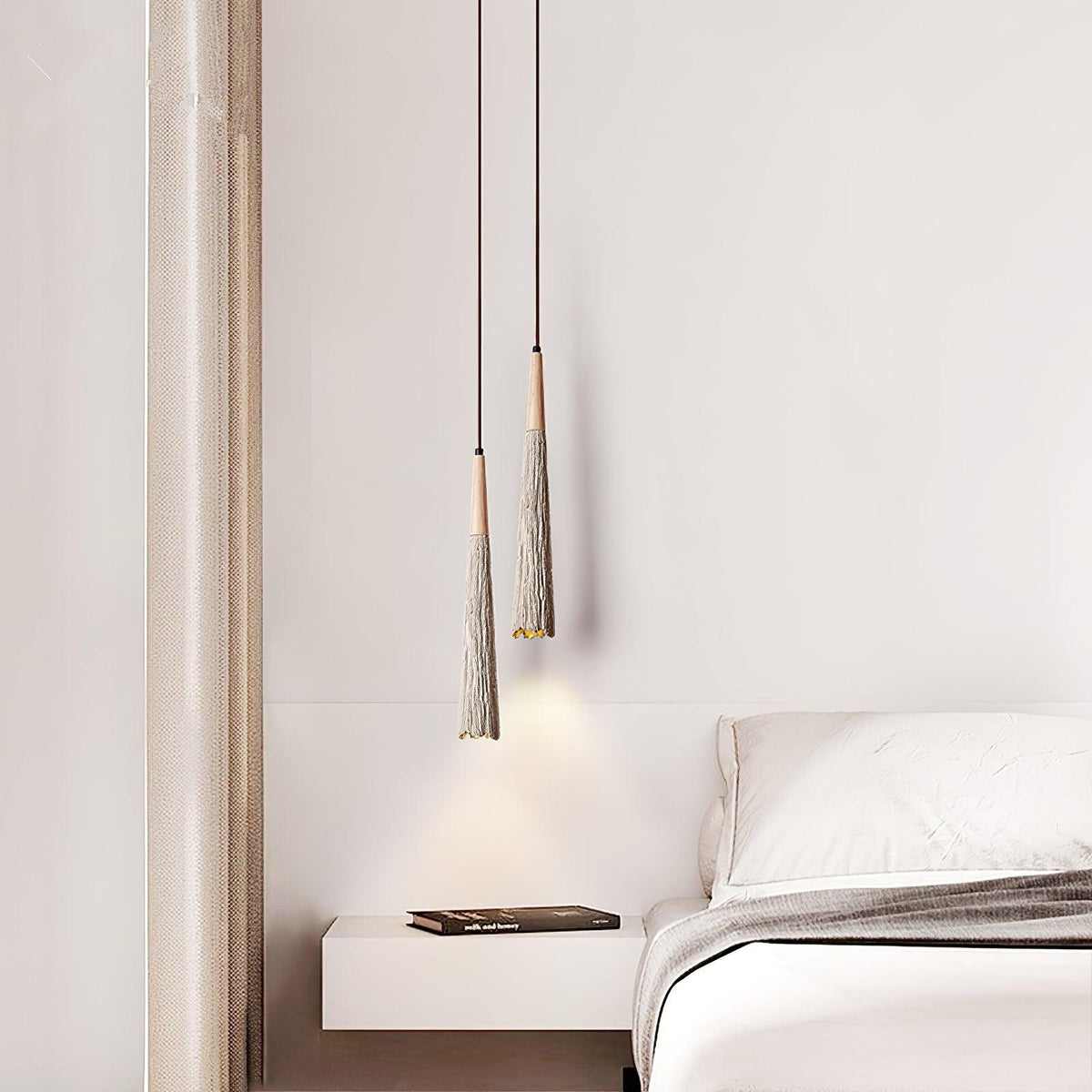 Lirixon Pendant Lamp Concrete Pleated