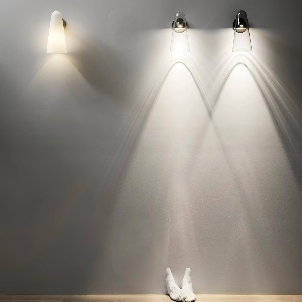 Yoke Glass Wall Lamp