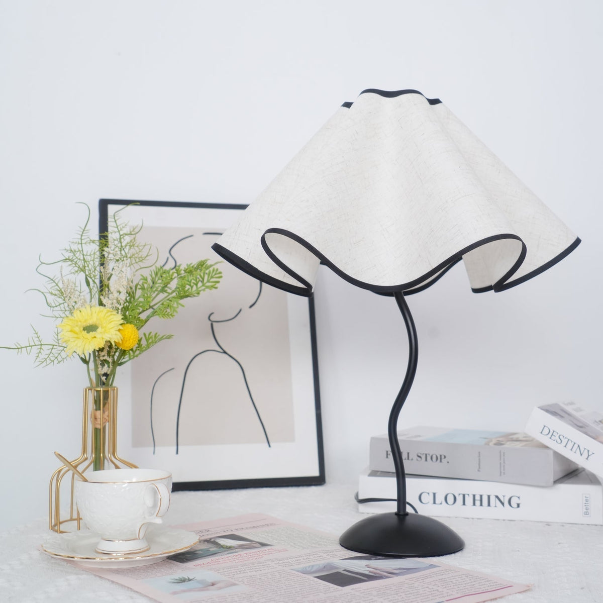 Luminova Fabric Artistic Table Lamp