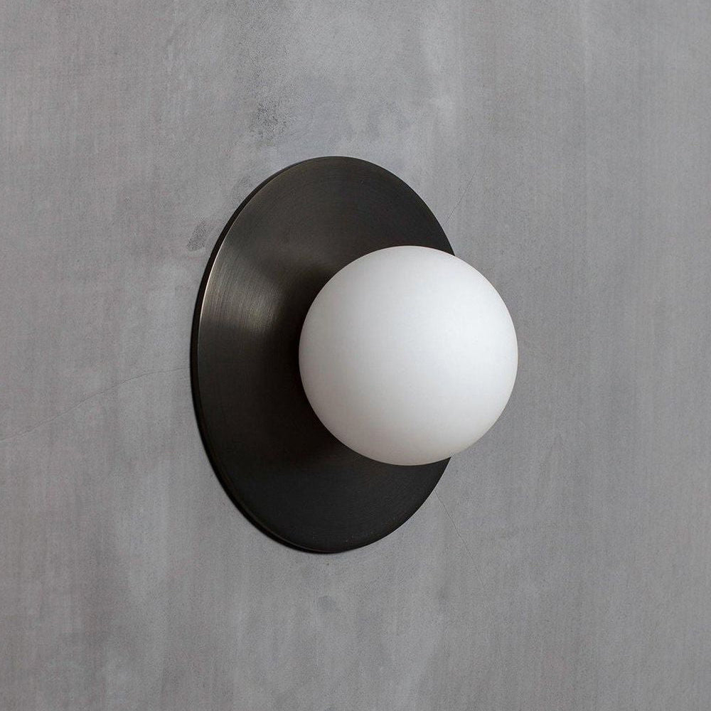 Haze Round Glass Wall Lamp