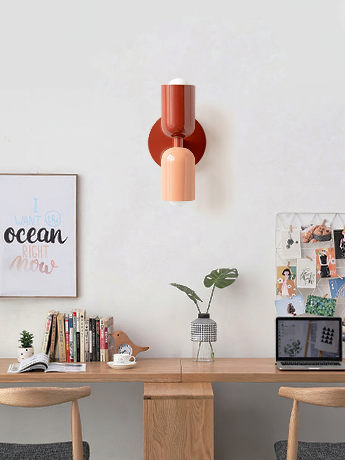 Teriielle Wall Lamp Green Black Minimalist Plug-In