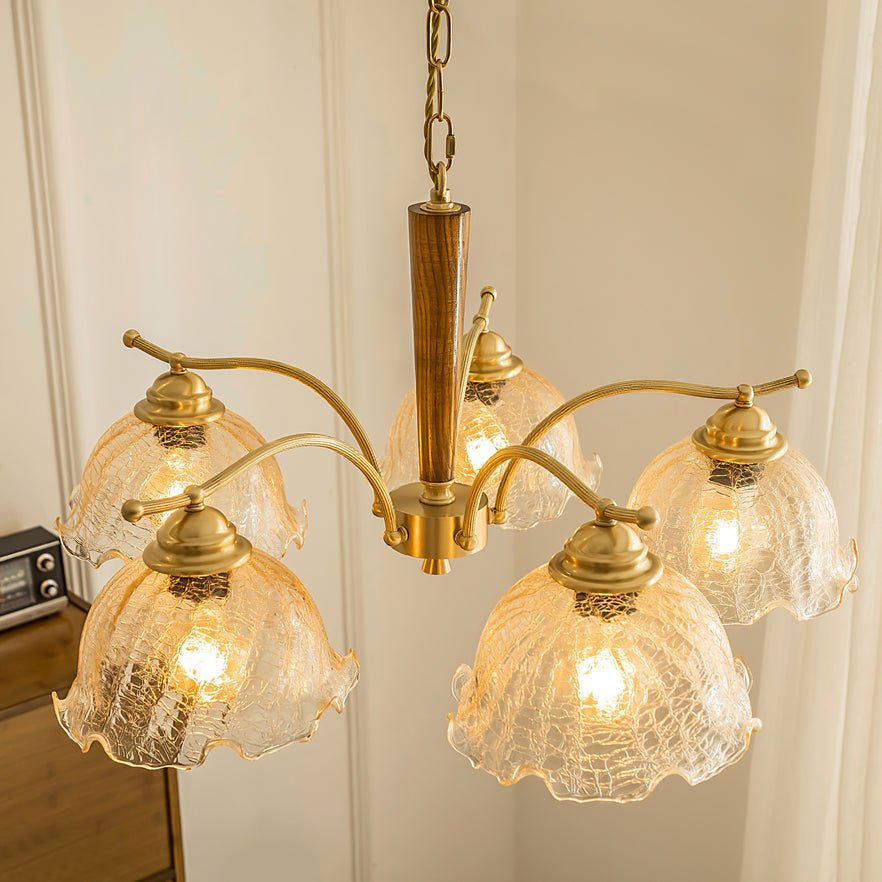 Orchid Vintage Glass Chandelier