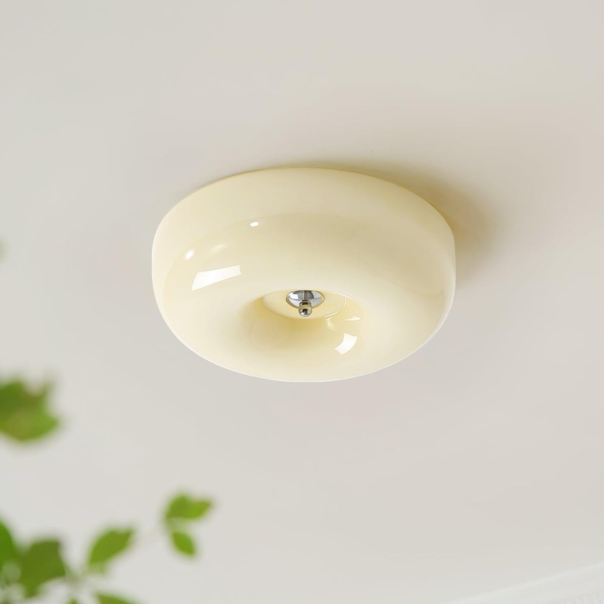 Ziola Swirl Glass Flush Mount Ceiling Light