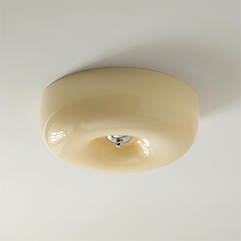 Ziola Swirl Glass Flush Mount Ceiling Light
