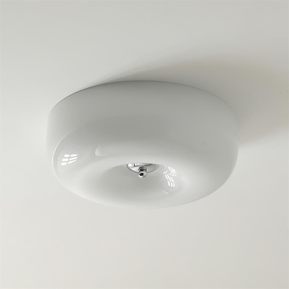 Ziola Swirl Glass Flush Mount Ceiling Light