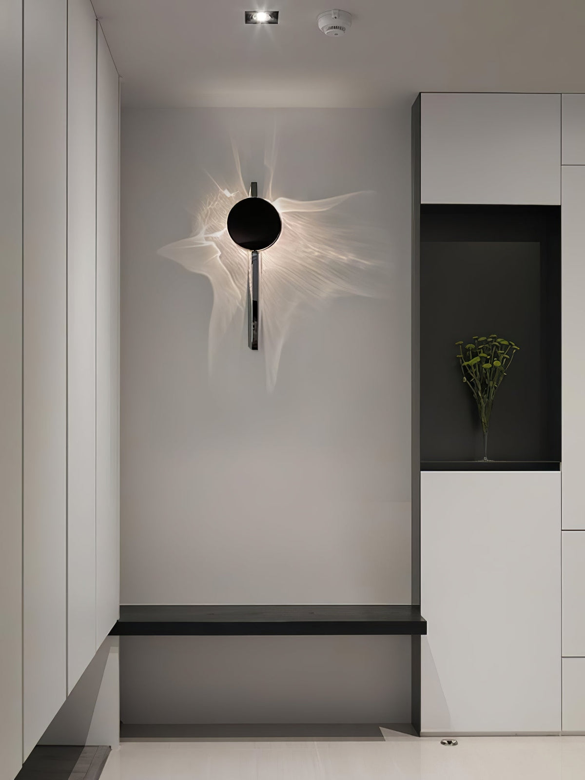 Pethr Wave Minimalist Steel Wall Lamp