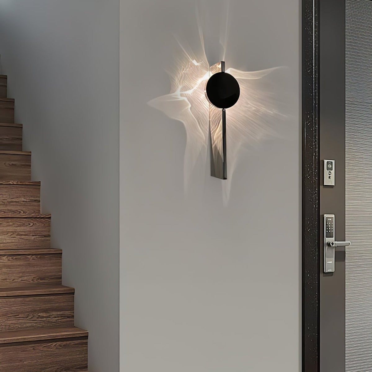 Pethr Wave Minimalist Steel Wall Lamp