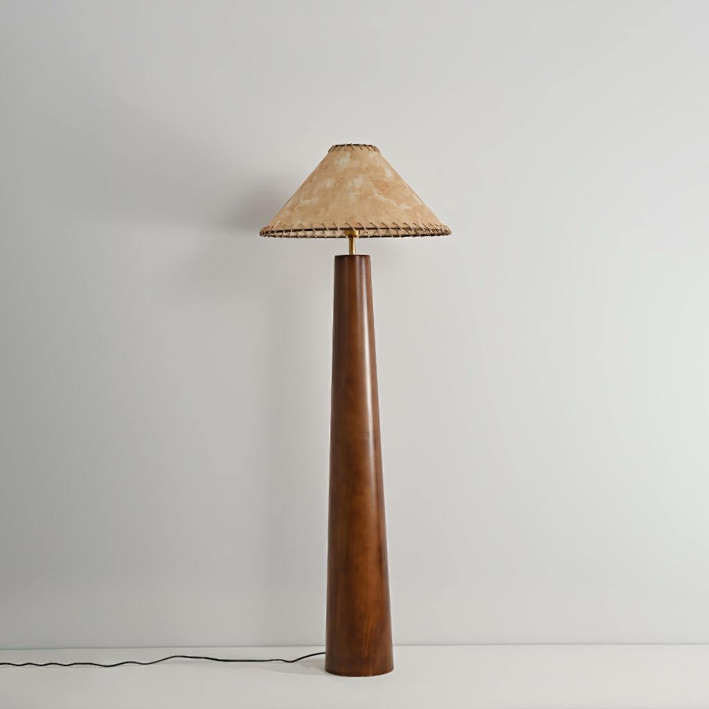 Syleelia Wooden Column Floor Lamp
