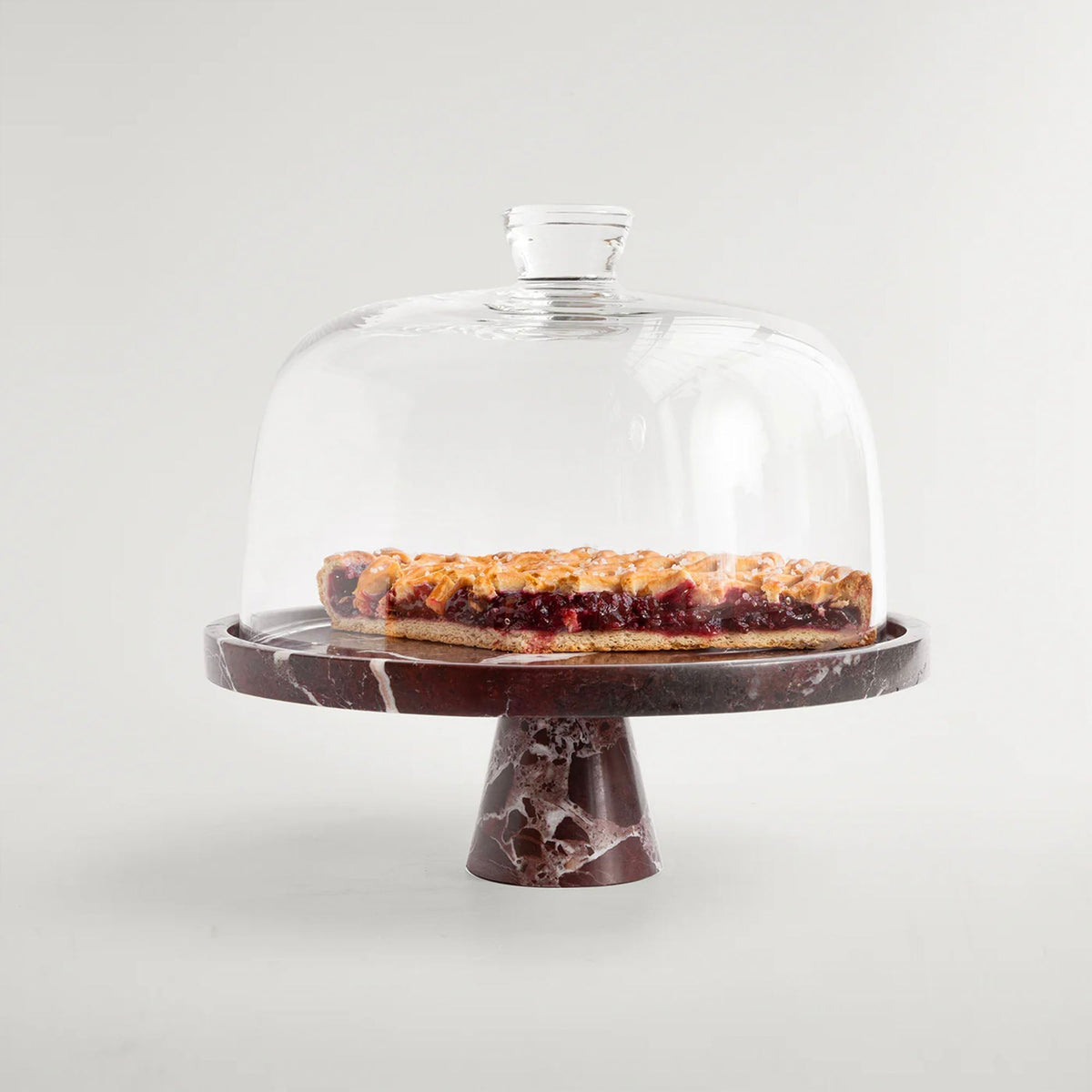 Tesk Marquina Marble Pedestal Tray