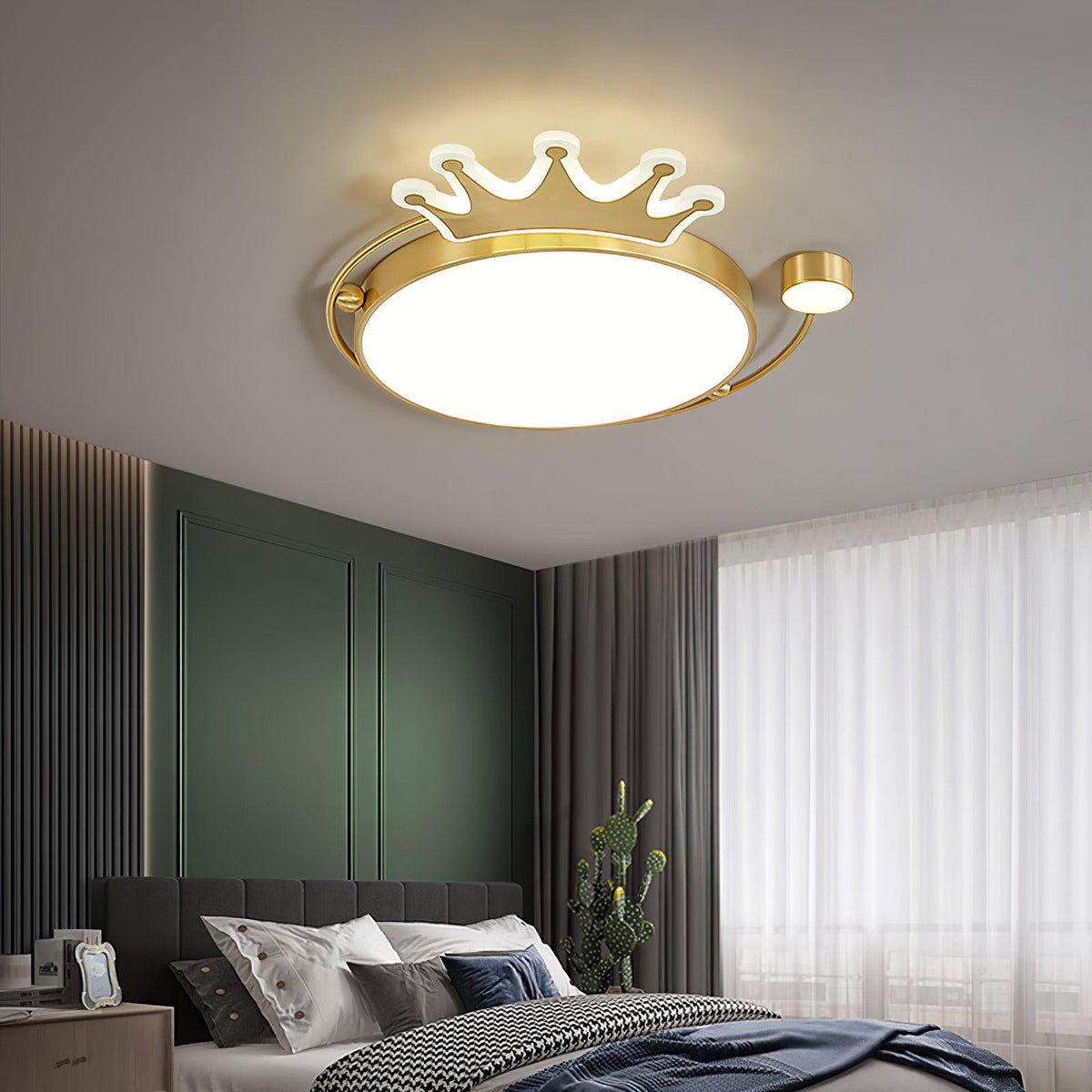 Aloror Classic Art Crown Ceiling Light