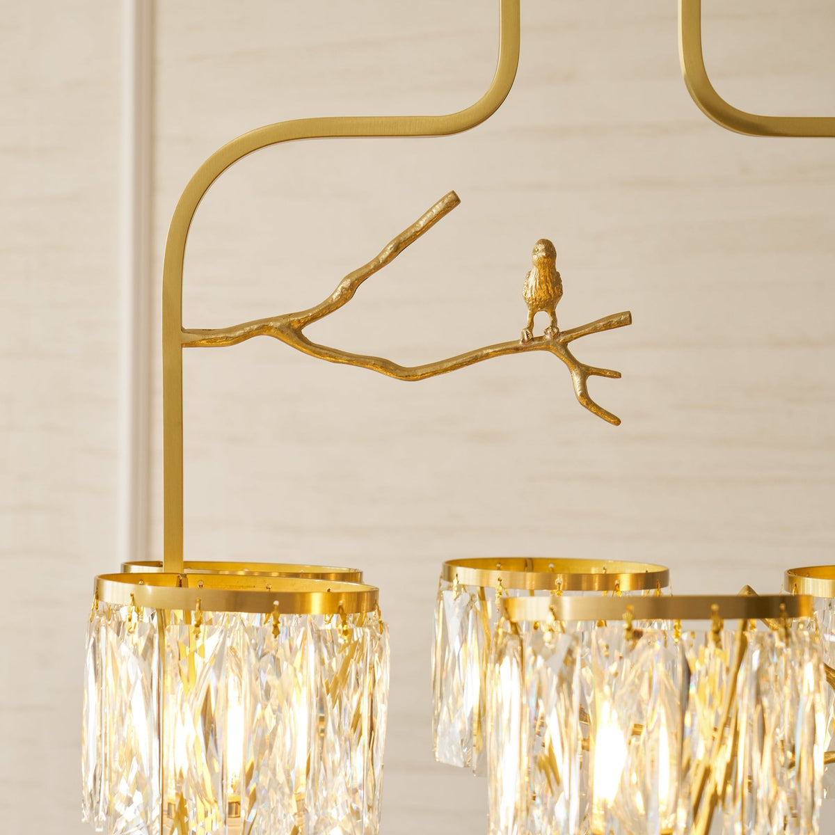 Bunoa Crystal Bird Chandelier