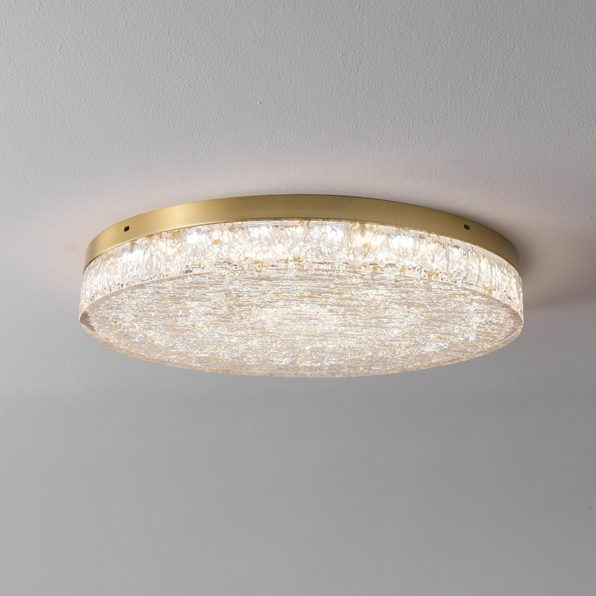 Elyelaine Postmodern Luxury Core Crystal Resin Ceiling Lamp