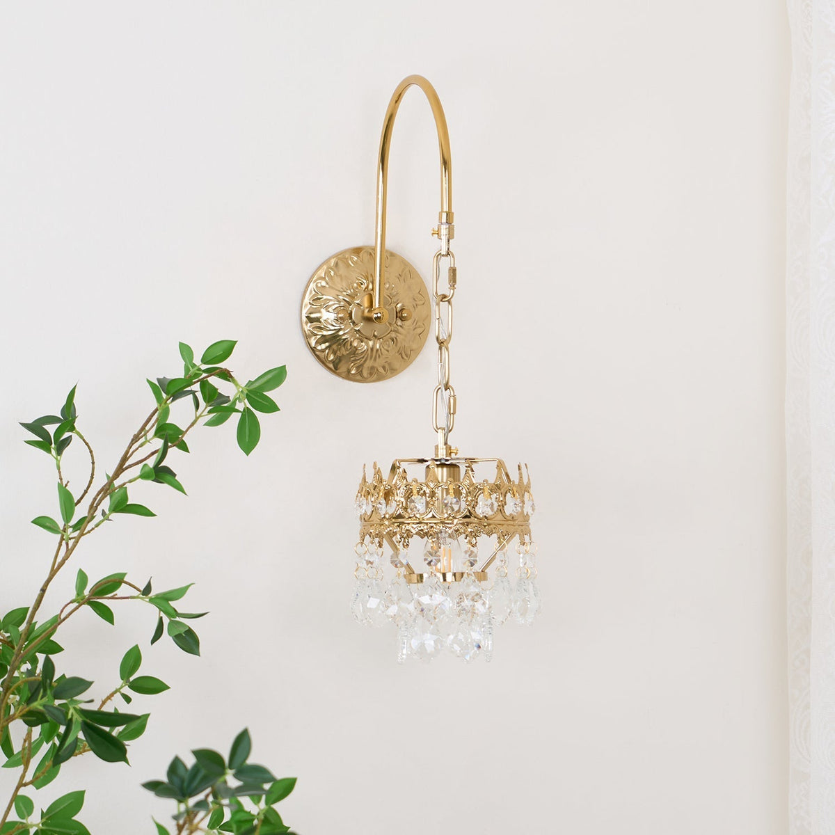 Ivmarila Nordic Art Crown Crystal Sconce Wall lamp