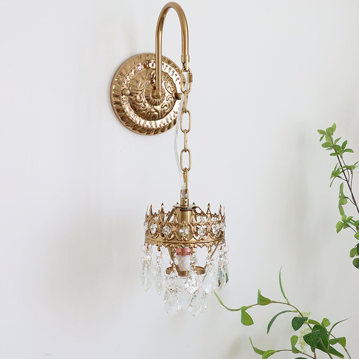 Ivmarila Nordic Art Crown Crystal Sconce Wall lamp