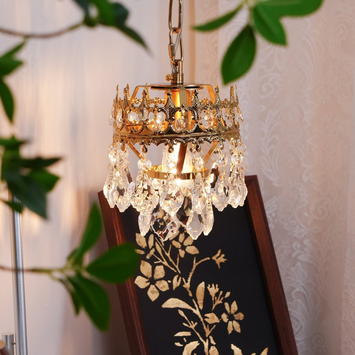 Ivmarila Nordic Art Crown Crystal Sconce Wall lamp