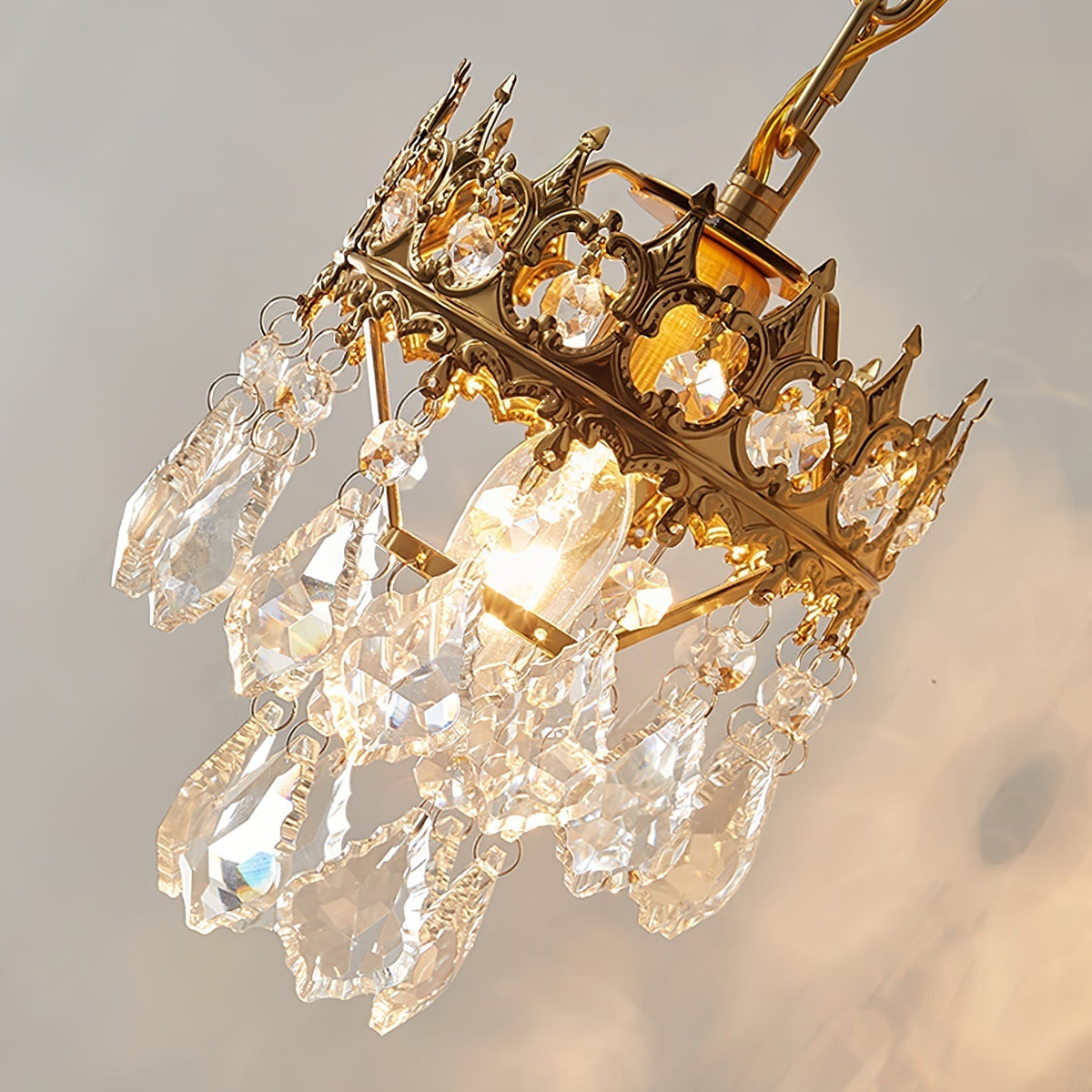 Ivmarila Nordic Art Crown Crystal Sconce Wall lamp