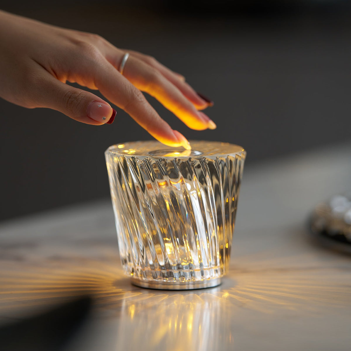 Goldwick Crystal Cordless Table Lamp