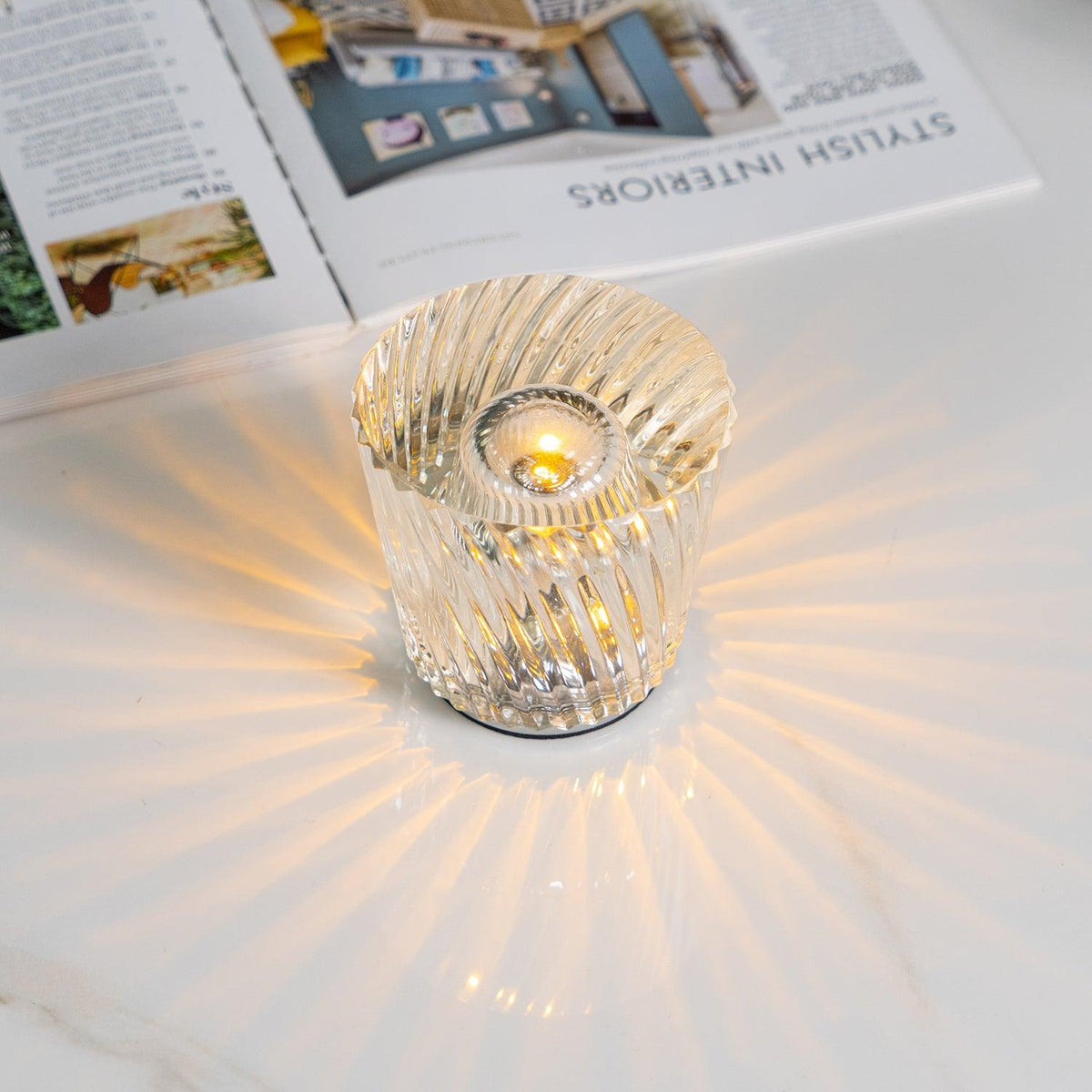 Goldwick Crystal Cordless Table Lamp