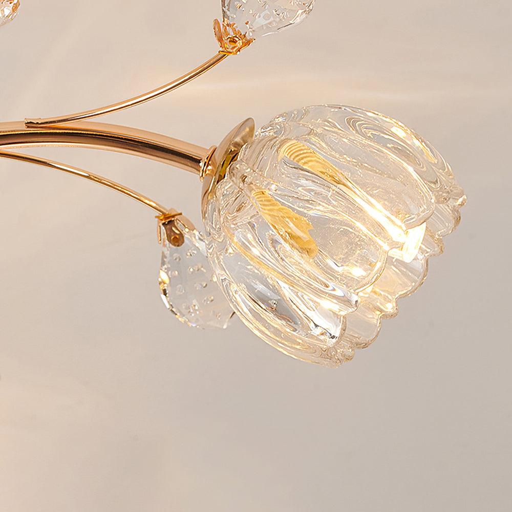 Elyinira Postmodern Luxury Flower Crystal Ceiling Light