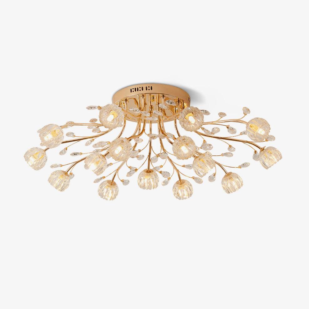 Elyinira Postmodern Luxury Flower Crystal Ceiling Light
