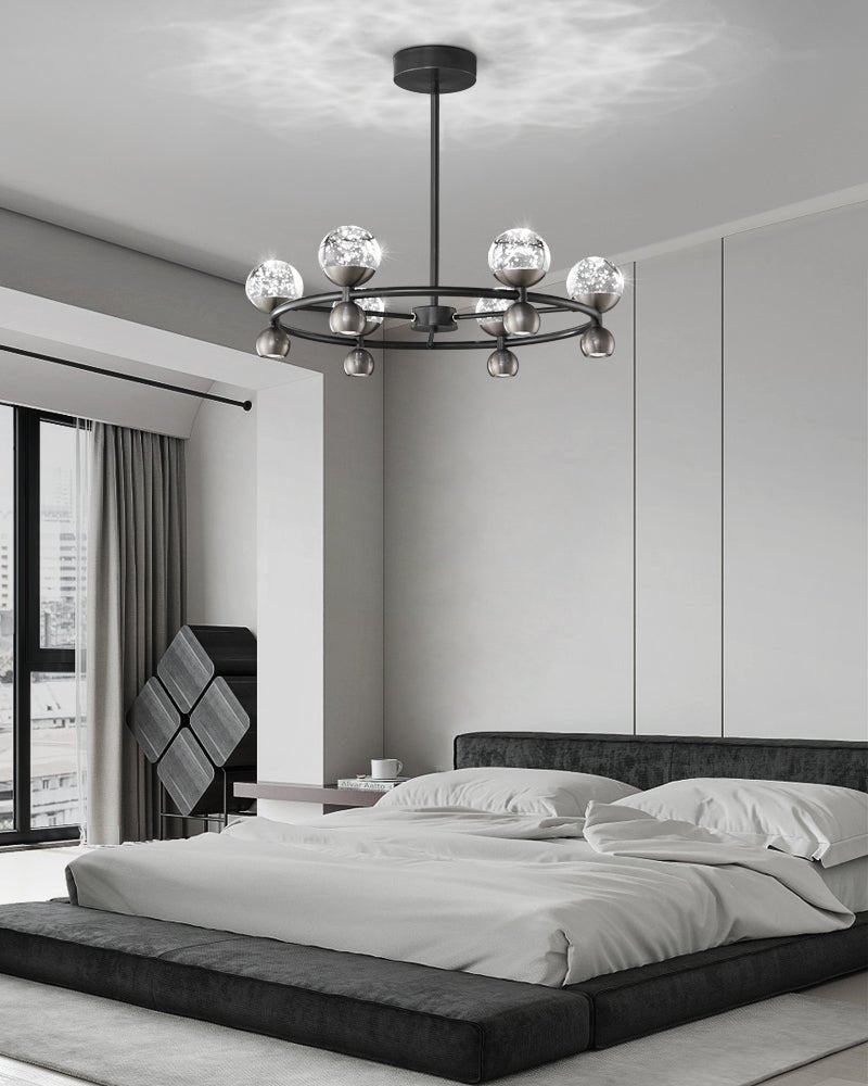 Lumiryn Orbital Glass Globe Chandelier