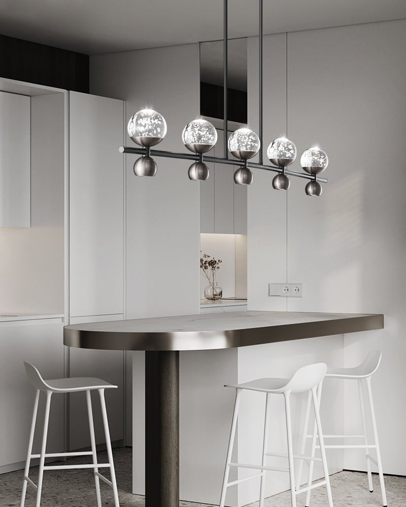 Lumiryn Orbital Glass Globe Chandelier