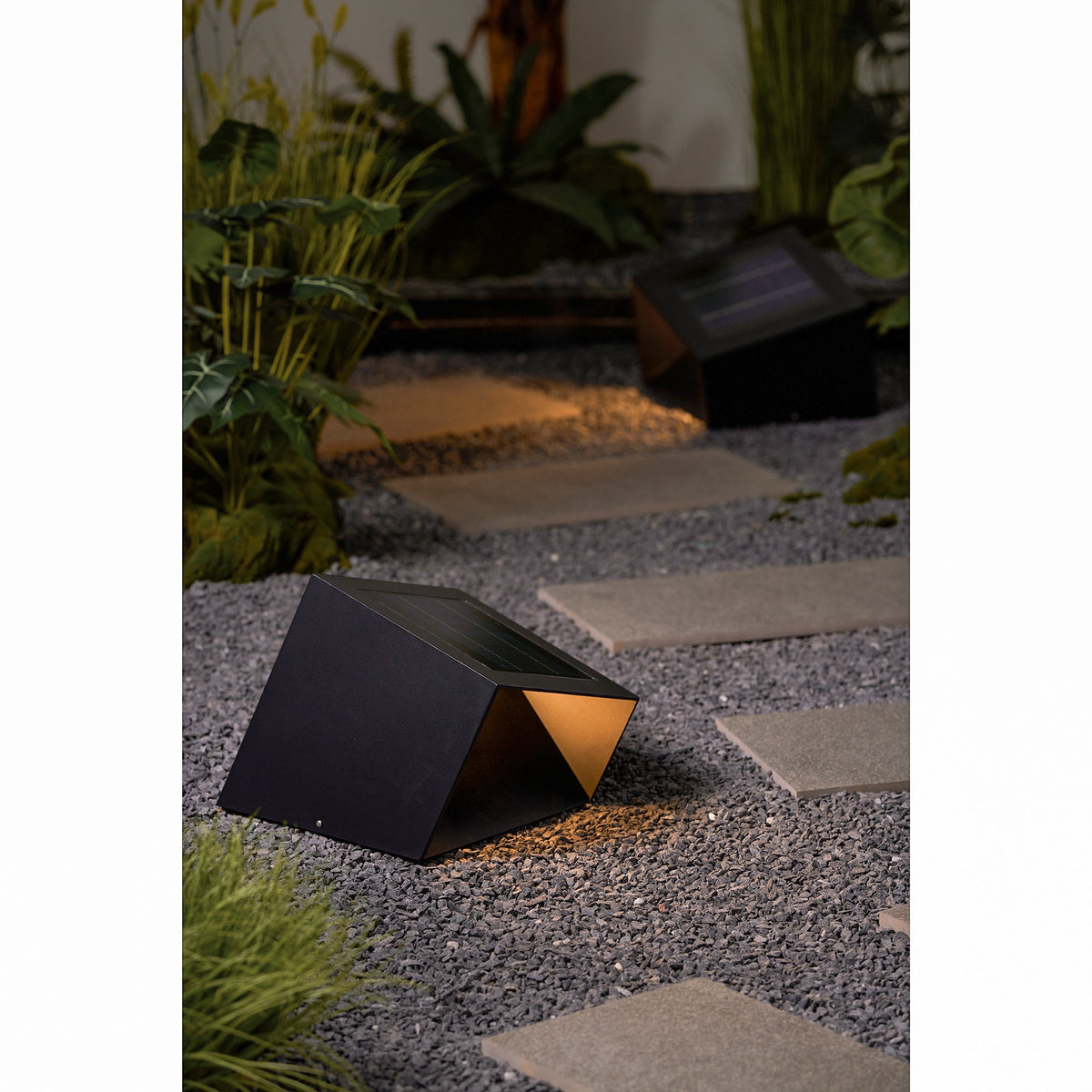 Evsore Unique Cube Garden Solar Outdoor Light