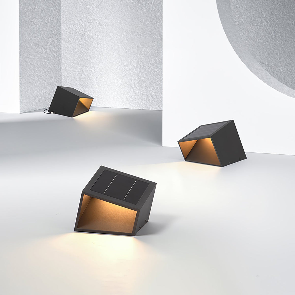 Evsore Unique Cube Garden Solar Outdoor Light