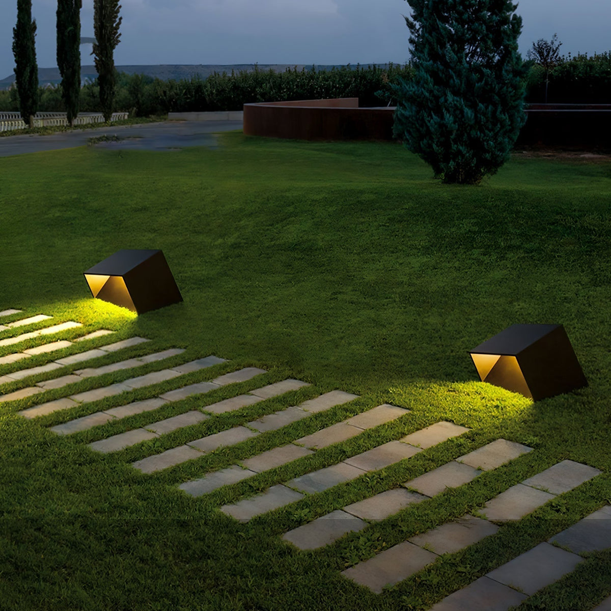 Evsore Unique Cube Garden Solar Outdoor Light