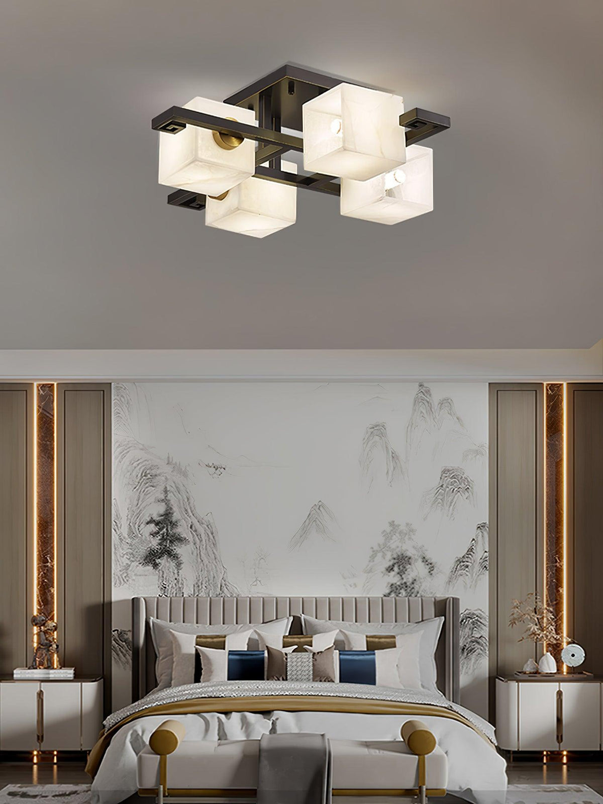 Kaelen Alabaster Ceiling Light