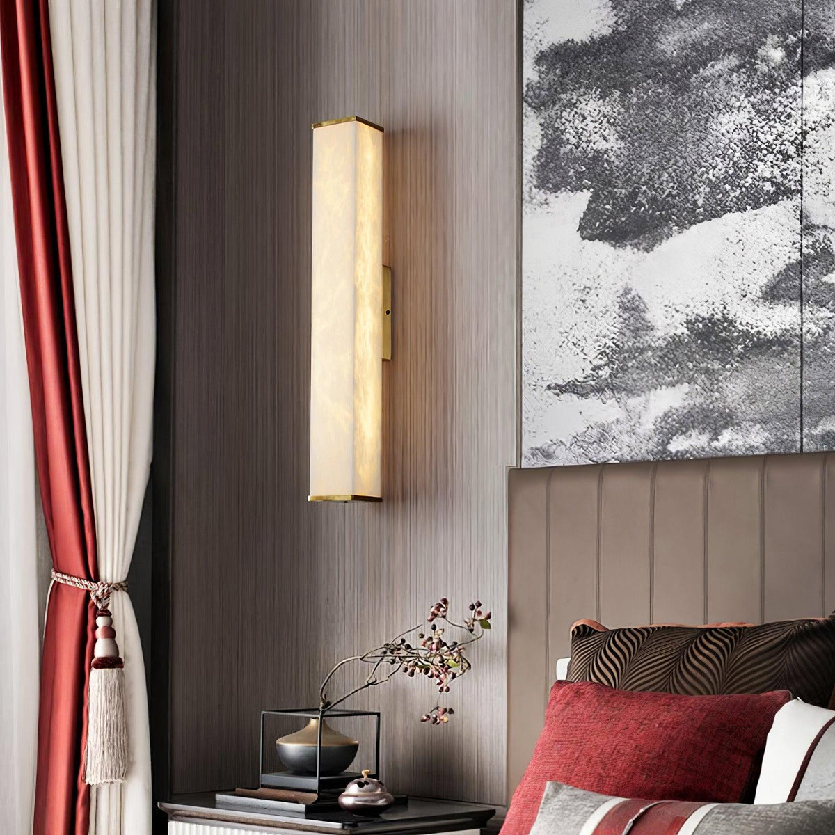 Vithaira Alabaster Linear Wall Lamp