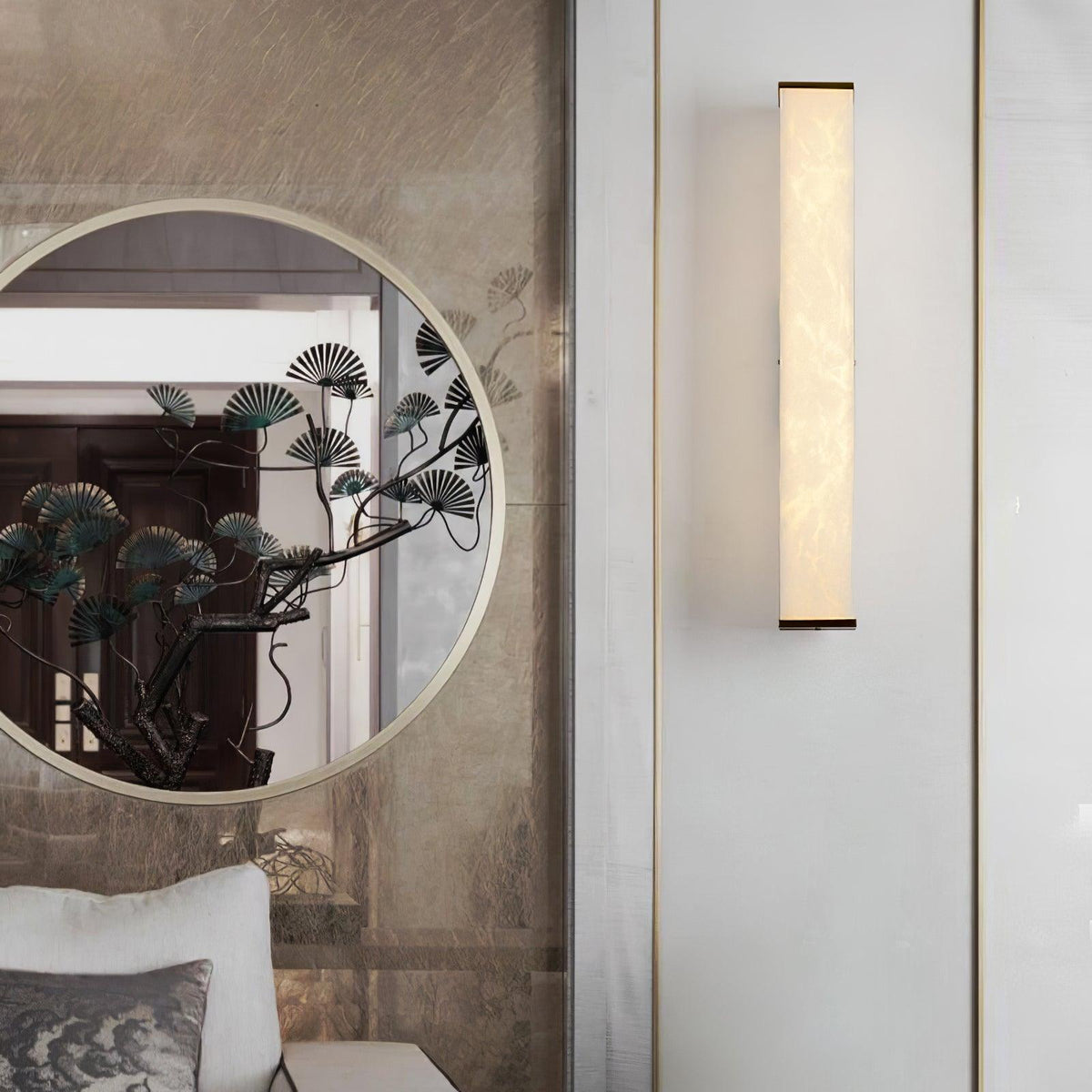 Vithaira Alabaster Linear Wall Lamp
