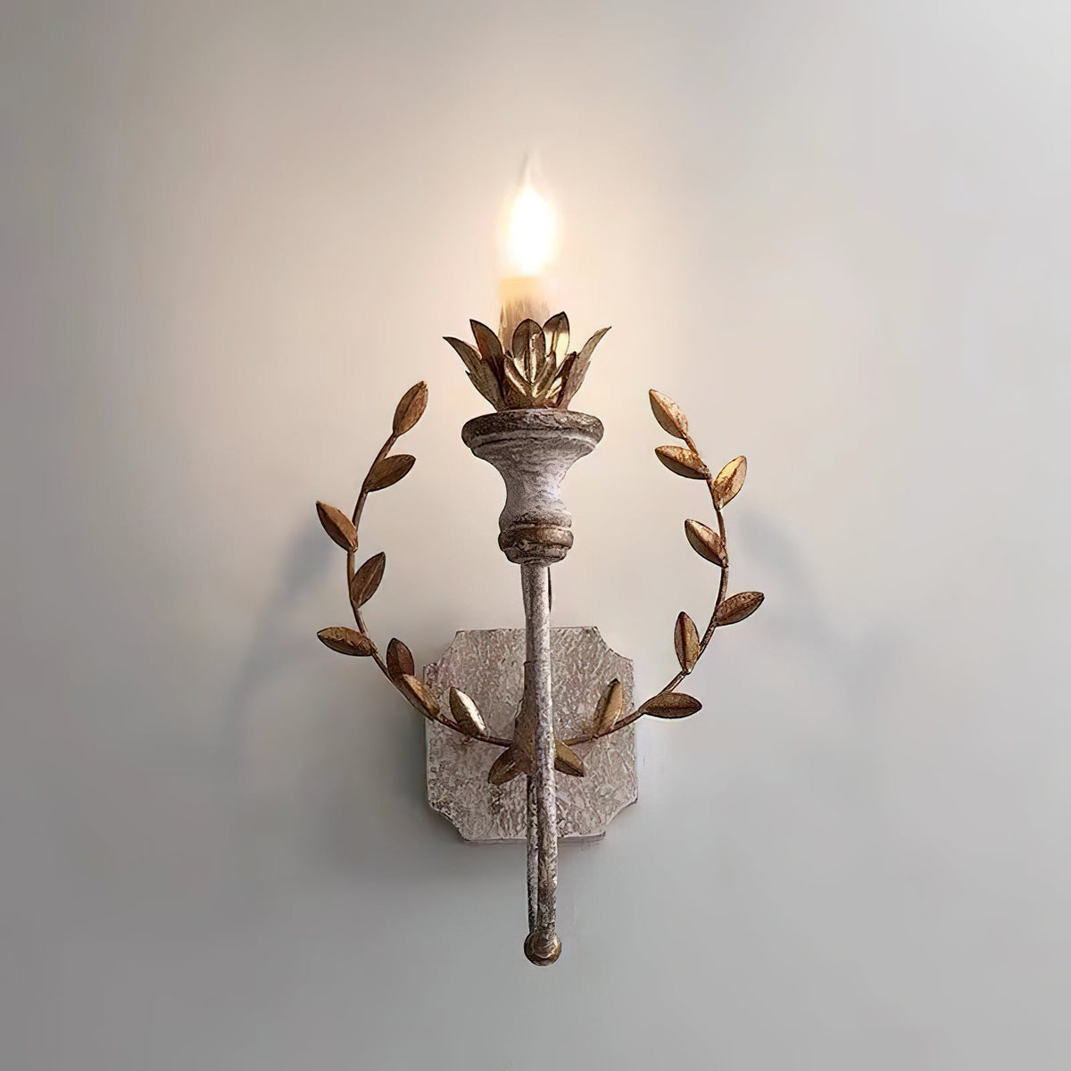 Opal Wooden Wall Lamp